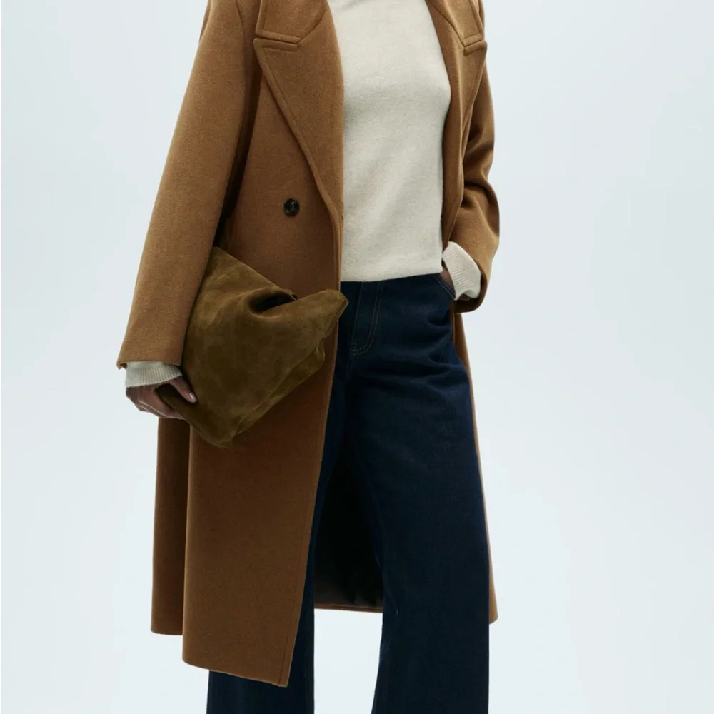 Mango Double Breasted Wool Blend Coat NWT - Picture 5 of 8